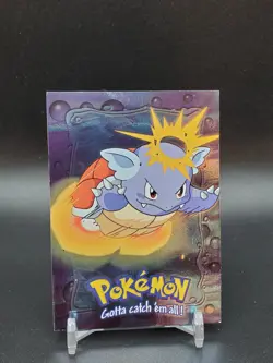 Wartortle #08 Topps TV Animation Edition Silver Foil Blue Logo LP Pokemon Card - Image 1