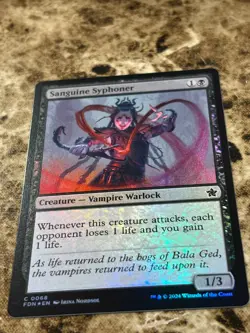 SANGUINE SYPHONER Magic the Gathering MTG Foundations Foil - Image 1
