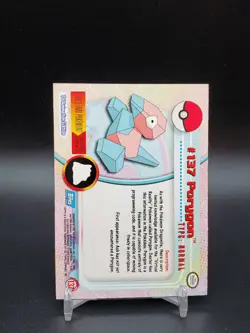 Porygon #137 Topps TV Animation Edition Blue Logo LP Pokemon Card - Image 2