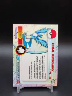 Articuno #144 Topps TV Animation Edition Blue Logo MP Pokemon Card - Image 2