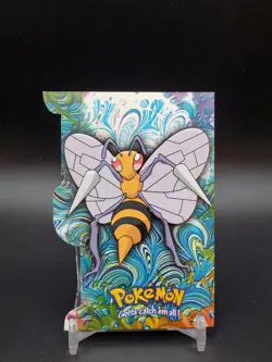 Beedrill #15 Topps TV Animation Die Cut Blue Logo LP Pokemon Card - Image 1