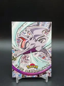 Aerodactyl #142 Topps TV Animation Edition Blue Logo LP Pokemon Card - Image 1
