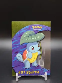 Squirtle #07 PC4 Topps TV Animation Clear Blue Logo LP Pokemon Card - Image 1