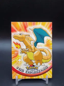 Charizard #06 Topps TV Animation Edition Red Logo MP/LP Pokemon Card - Image 1