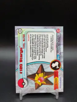 Staryu #120 Topps TV Animation Edition Rainbow Foil Blue Logo MP Pokemon Card - Image 2