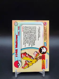 Moltres #146 Topps TV Animation Edition Rainbow Foil Blue Logo LP Pokemon Card - Image 2