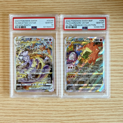 Pokemon TCG Charizard VSTAR Promo Card SWSH262 & Mewtwo V Star GG44/GG70 - Image 1