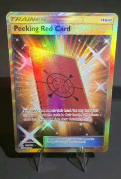 Peeking Red Card (Secret Rare) 169/156 Ultra Prism Holo - Image 1