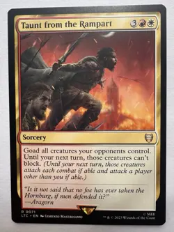 Taunt from the Rampart - 71 - NM - Commander: The Lord of the Rings - MTG - Image 1