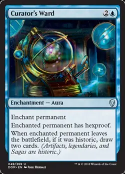 Curator's Ward Light Play, English Magic the Gathering MTG Dominaria - Image 1