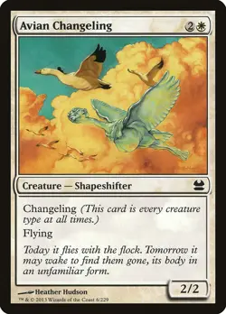 1x Avian Changeling - NM - Masters Set - SPARROW MAGIC mtg - Image 1
