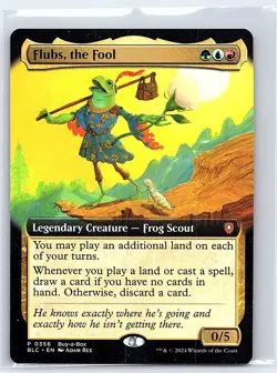 MTG Flubs, the Fool BLC Extended Art Promo BLC P 0356 - Image 1