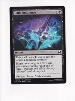 MAGIC THE GATHERING MTG EDGE OF ETERNITIES DARK ENDURANCE (#3) - Image 1