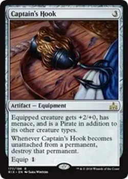x1 Captain's Hook - Foil R MTG Rivals of Ixalan M/NM, English - Image 1