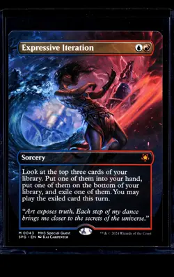MTG Magic The Gathering SPG Special Guests Borderless #43 Expressive Iteration - Image 1