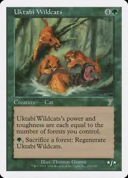 MTG - Uktabi Wildcats - Seventh Edition - X1 - (LP) - - Image 1