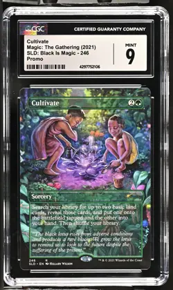 CULTIVATE Secret Lair Rare Black is Magic CGC 9 MTG [Nostalgium] - Image 1
