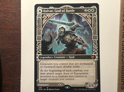 MTG HALVAR, GOD OF BATTLE Showcase Mythic Rare Kaldheim 299 Near Mint - Image 2