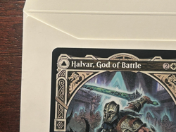 MTG HALVAR, GOD OF BATTLE Showcase Mythic Rare Kaldheim 299 Near Mint - Image 4