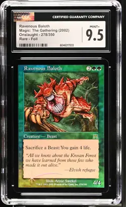 RAVENOUS BALOTH Onslaught Foil Rare CGC 9.5 MTG [Nostalgium] - Image 1