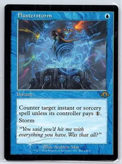 MTG Flusterstorm Foil Retro Frame Promo MH3 196 - Image 1