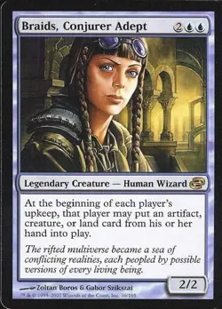 Braids, Conjurer Adept - Medium Play MTG Planar Chaos - Image 1