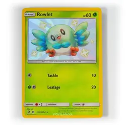 Pokemon - Rowlet - SV2/SV94 - SM Hidden Fates - Shiny Vault Card - Image 1