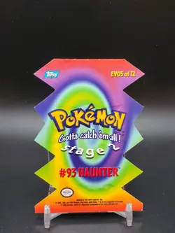 Haunter #93 Topps TV Animation Die Cut Blue Logo LP *Crease* Pokemon Card - Image 2