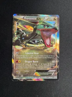 Pokemon XY Dragons Exalted Rayquaza EX Ultra Rare Holo 85/124 MP/LP- - Image 1