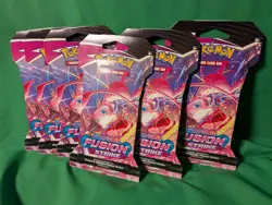 Pokemon TCG Sword & Shield Fusion Strike Sleeved Booster Pack Lot of 6 820650809170 - Image 5