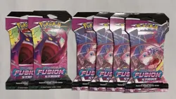 Pokemon TCG Sword & Shield Fusion Strike Sleeved Booster Pack Lot of 6 820650809170 - Image 1