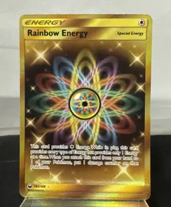 Pokemon 2018 Rainbow Energy - Sun & Moon Celestial Storm Rare Gold Holo 183/168 - Image 1