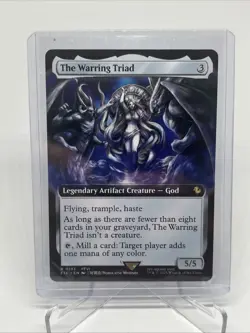 1x The Warring Triad, Extended Art, Final Fantasy, Magic MTG NM - Image 1