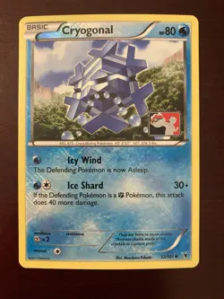 Cryogonal 32/101 Reverse Holo Pokemon League Stamped Promo TCG Card - Image 1