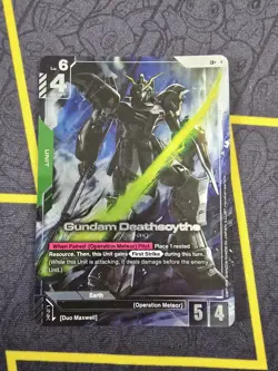 Gundam Deathscythe - GD01-025 - LR+ Alt Art - Gundam TCG Card Game - Image 1