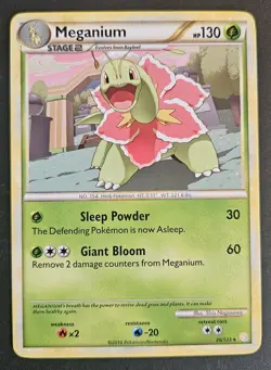 Meganium 26/123 Non-Holo Rare Mysterious Treasures Pokemon Card TCG LP - Image 1