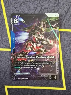 Unicorn Gundam (Destroy Mode) - GD01-002 - LR+ Alt Art - Gundam Card Game TCG - Image 1
