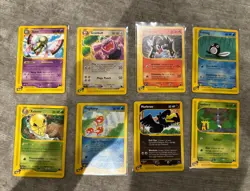 Skyridge Pokemon Pack Fresh Cards Sleeved /144 Non Holo Xatu Rare (35/144) +More - Image 2