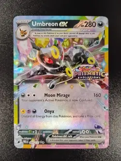 Umbreon ex 060/131 Prismatic Evolutions Stamp Surprise Box Promo Card - Image 1