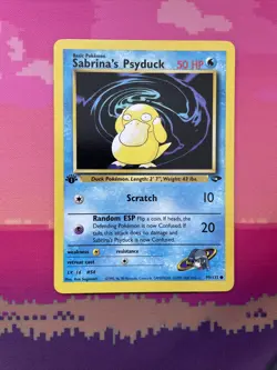Pokemon Card Sabrina's Psyduck Gym Challenge 1st Edition Common 99/132 Near Mint - Image 1