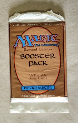 MTG Magic the Gathering Revised 3rd Ed Booster Pack Sealed New DAMAGED - READ - Image 1