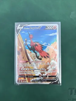 Pokemon TCG Galarian Zapdos v Alternate Art Chilling Reign Card 174/198 - Image 1