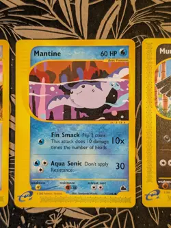 Pokemon TCG Trading Cards Skyridge 3 Card Bundle Ex.Cond Persian Mantine Murkrow - Image 3
