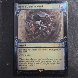 Borne Upon a Wind - Foil Showcase Scroll - LOTR: Tales of Middle Earth (MTG) - Image 1
