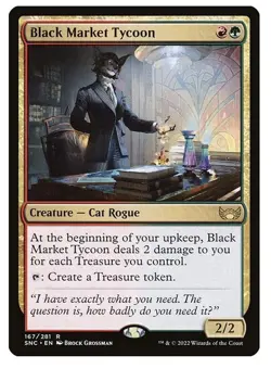NM Black Market Tycoon, MTG, Streets of New Capenna, Magic the Gathering, 167 - Image 1
