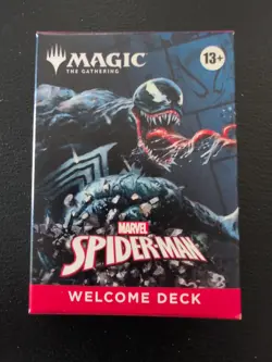 MTG Marvel Spider-man Welcome Deck - SDCC 2025 Exclusive! Magic Venom Black Deck - Image 1