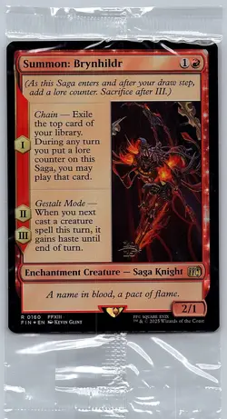 Summon: Brynhildr Pre-release FOIL sealed FIN R 0160 - Image 1