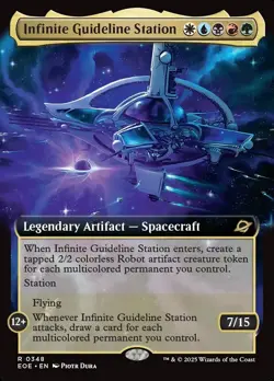 Infinite Guideline Station- Edge of Eternities Extended Art Regular MTG-NM - Image 1