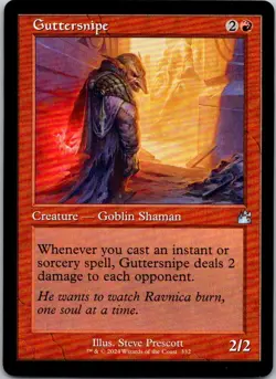 Magic the Gathering Guttersnipe Retro Frame Ravnica Remastered MTG Free Shipping - Image 1