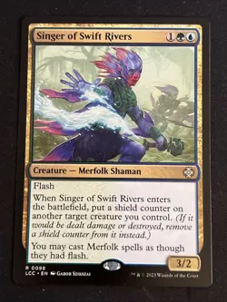 1x Singer of Swift Rivers (98) The Lost Caverns of Ixalan Commander LP MTG Magic - Image 1